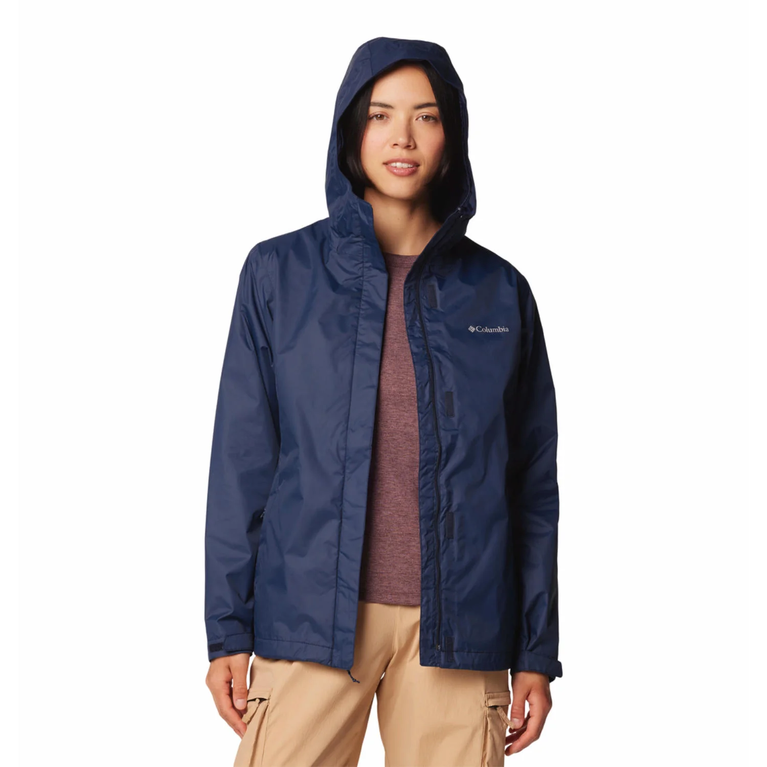 Columbia Women Blue Arcadia II Jacket Waterproof
