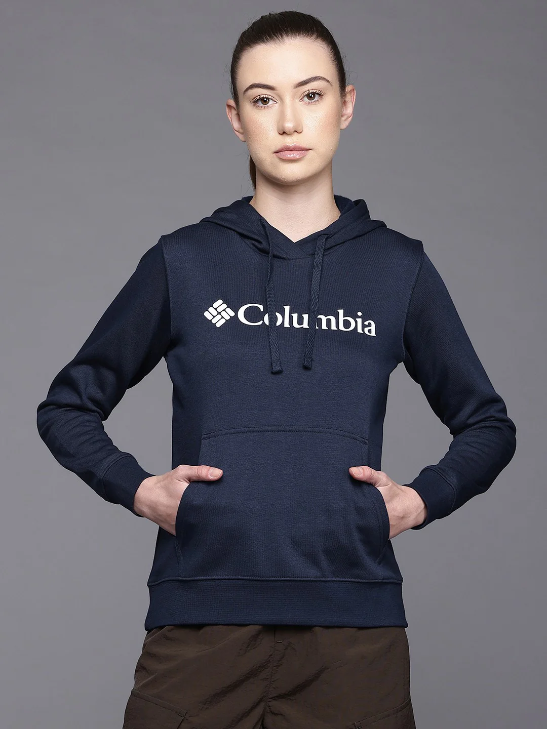 Columbia Women Blue Beaumount Graphic Hoodie