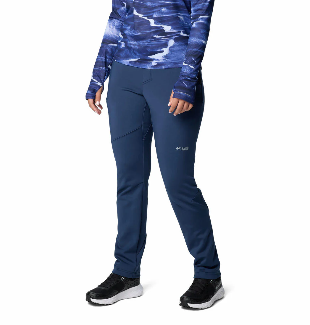 Columbia Women Blue Vast Canyon High-Rise Softshell Pant - Image 3