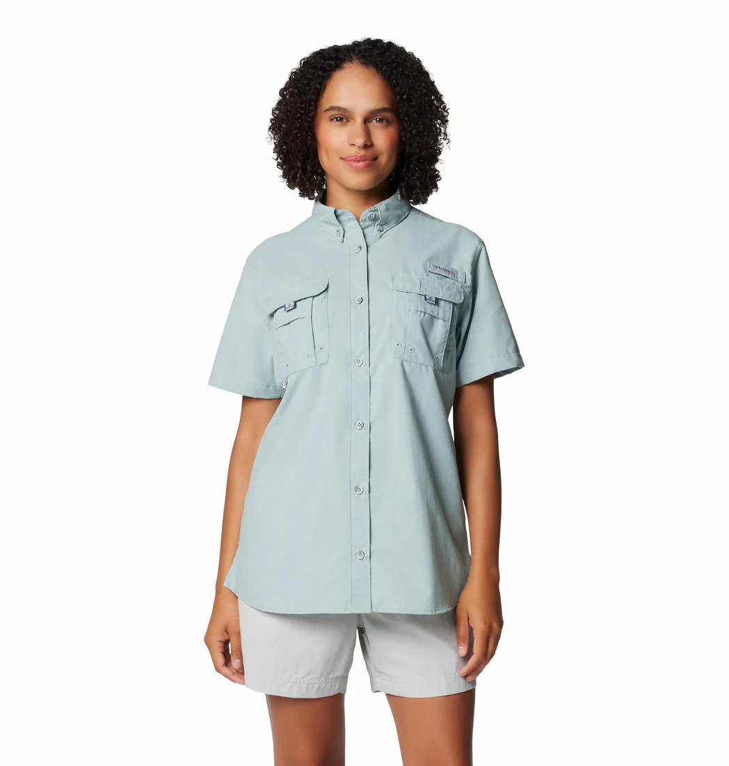 Columbia Women Blue Womens Bahama II SS (Sun Protection)
