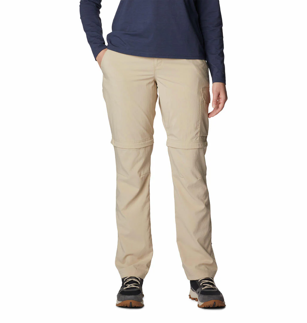Columbia Women Brown Silver Ridge Utility Convertible Pant (Sun Protection)