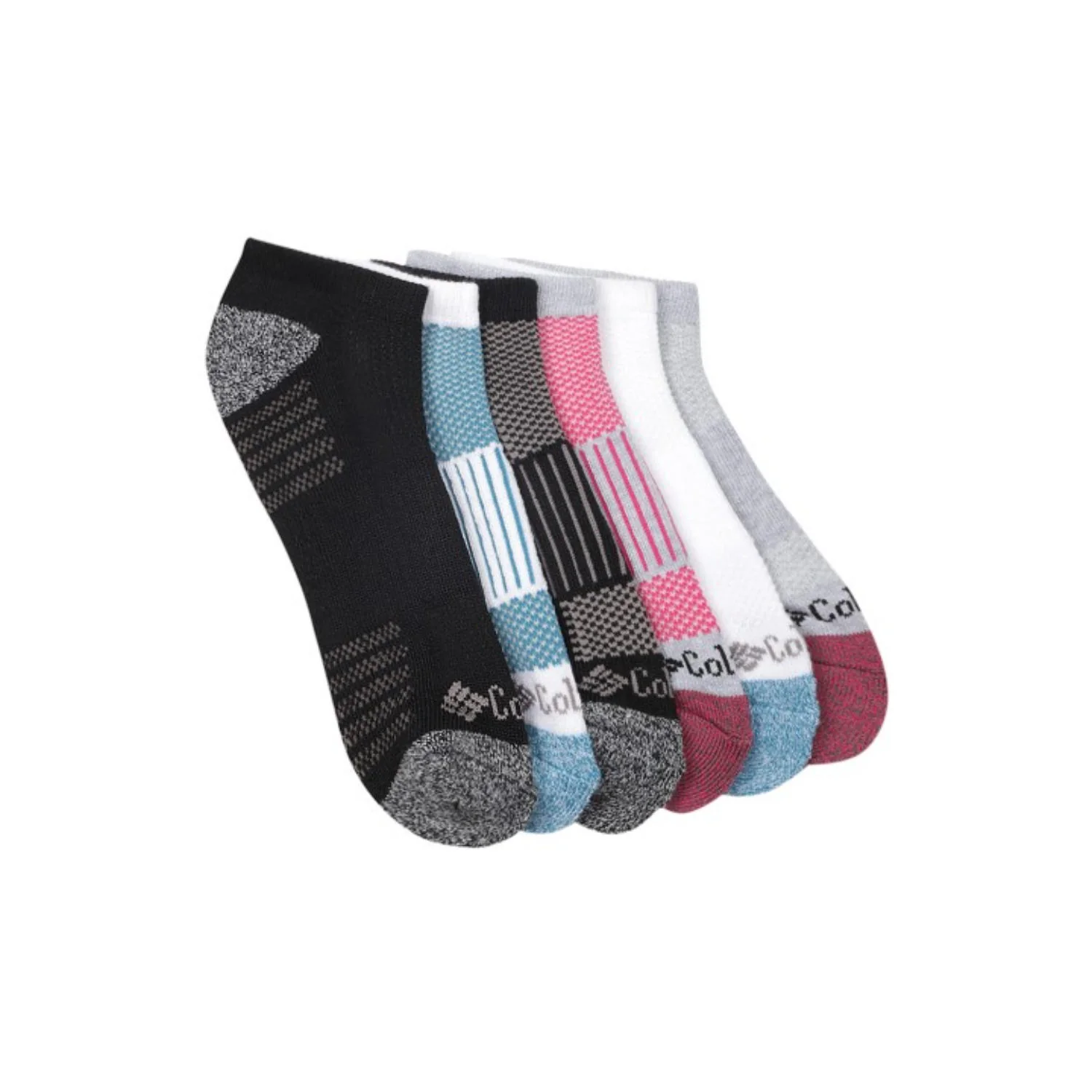 Columbia Women Multi FASHION NO-SHOW WITH PIQUE FOOTBED (6 Pair) (Non Returnable)