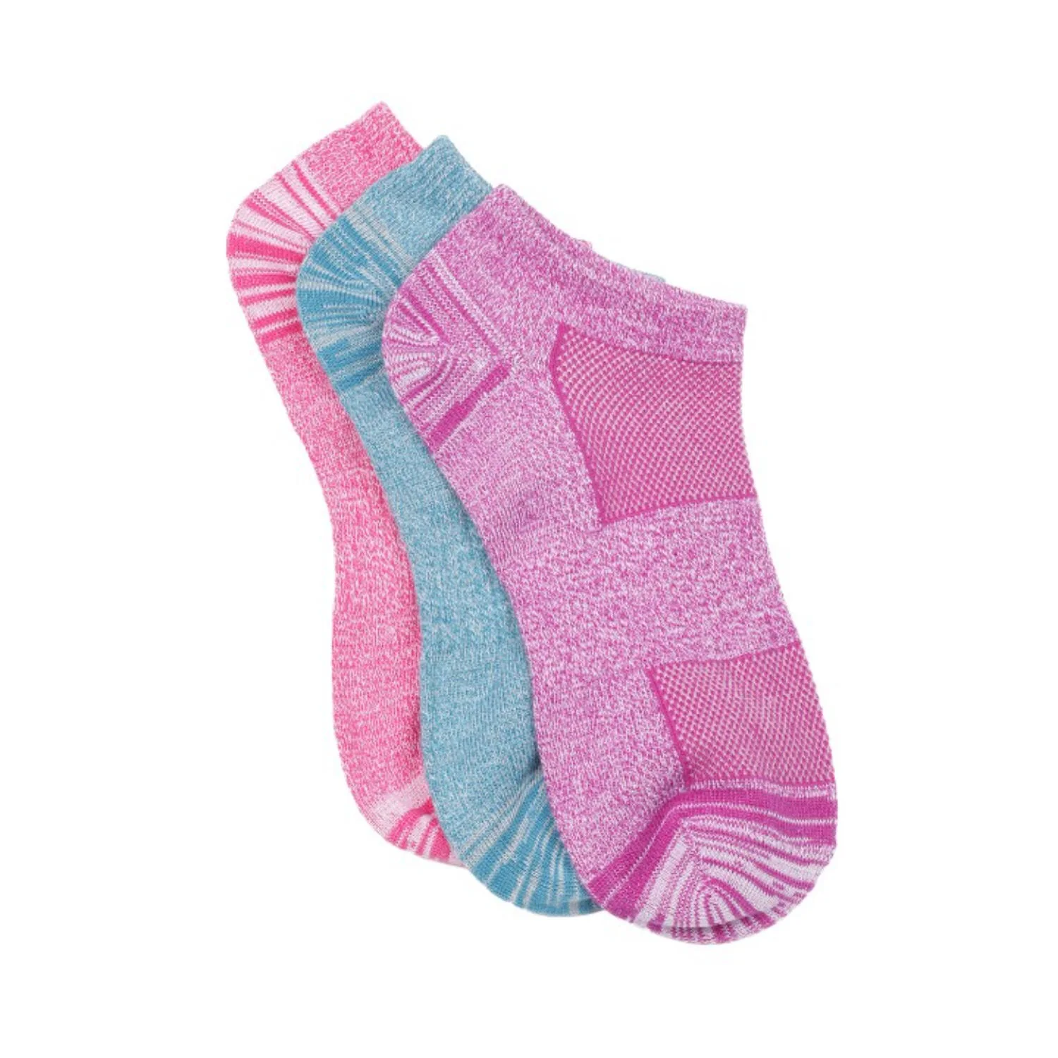 Columbia Women Multi FLAT KNIT MARLED & SPACE DYE NO-SHOW  (3 Pair) (Non Returnable)