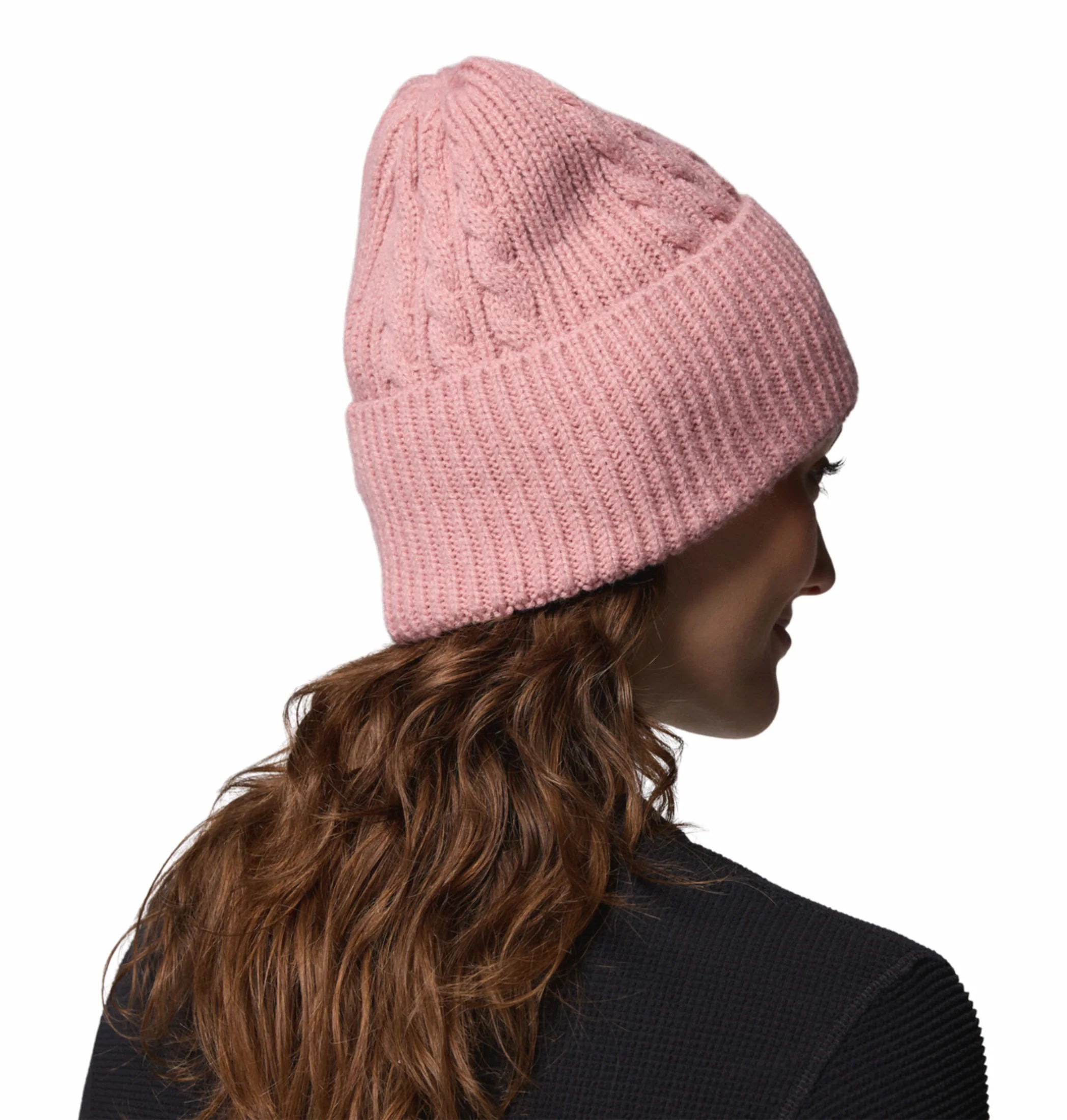 Columbia Womens Peach Agate Pass Cable Knit Beanie - Image 4