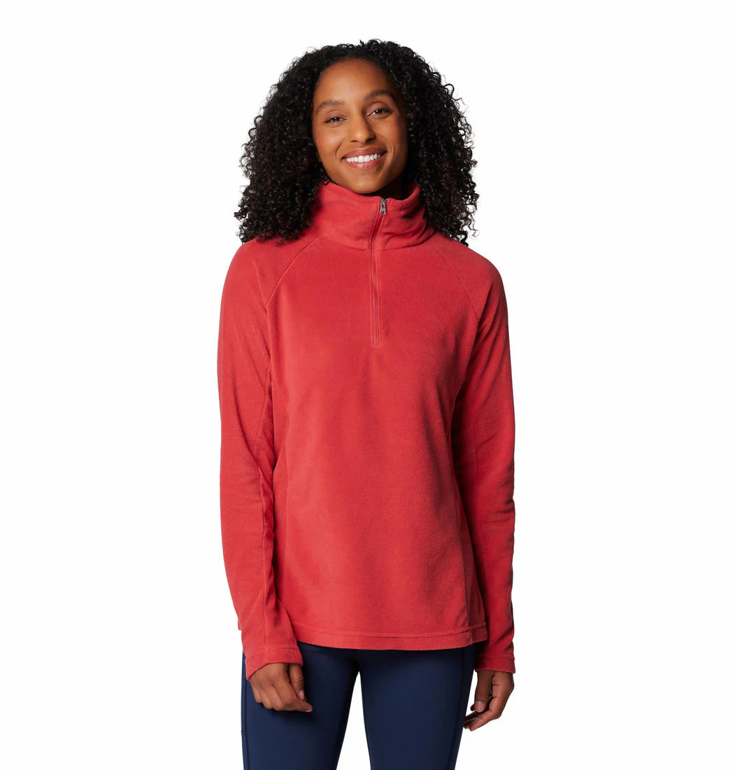 Columbia Women Red Glacial IV 1/2 Zip