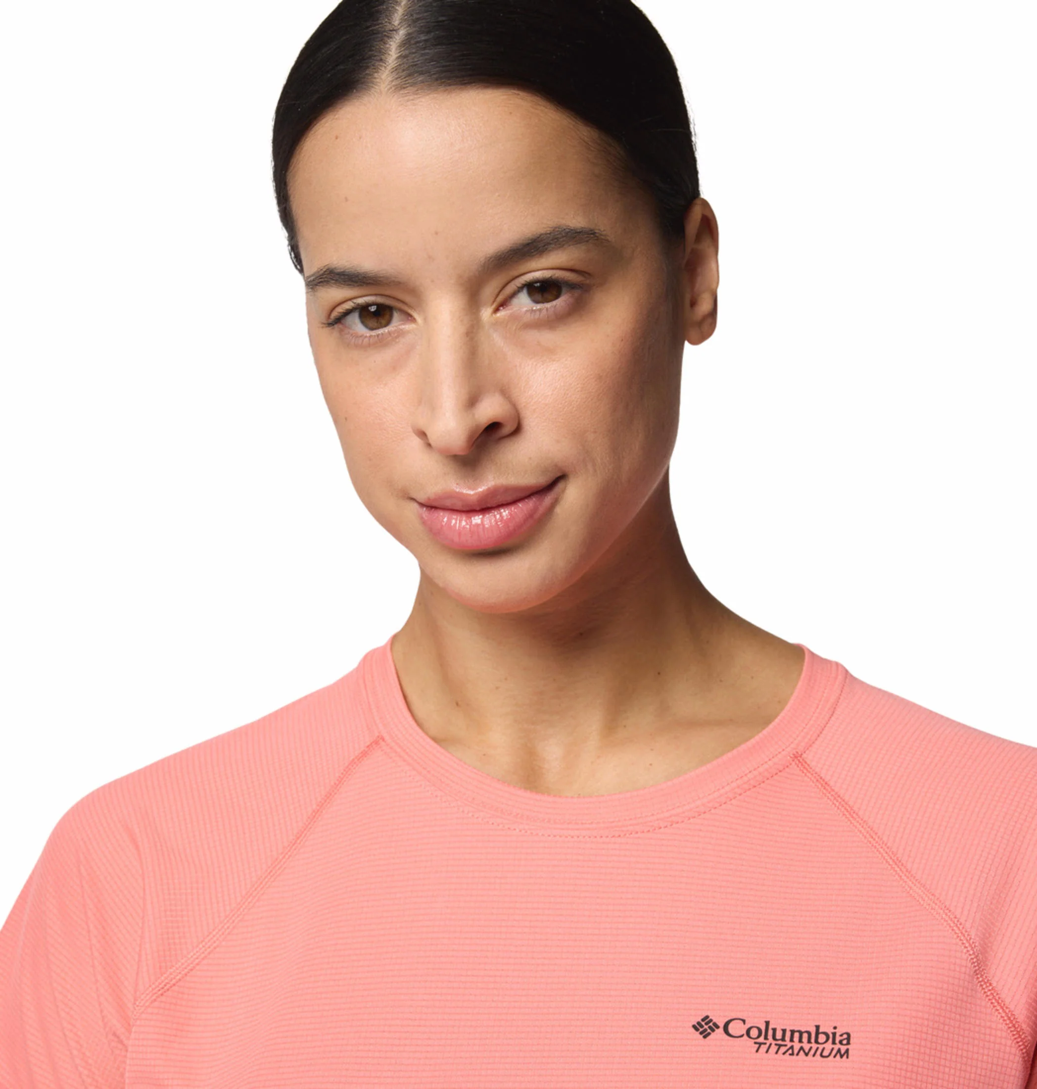 Columbia Women Pink Cirque River Pro SS Crew - Image 7