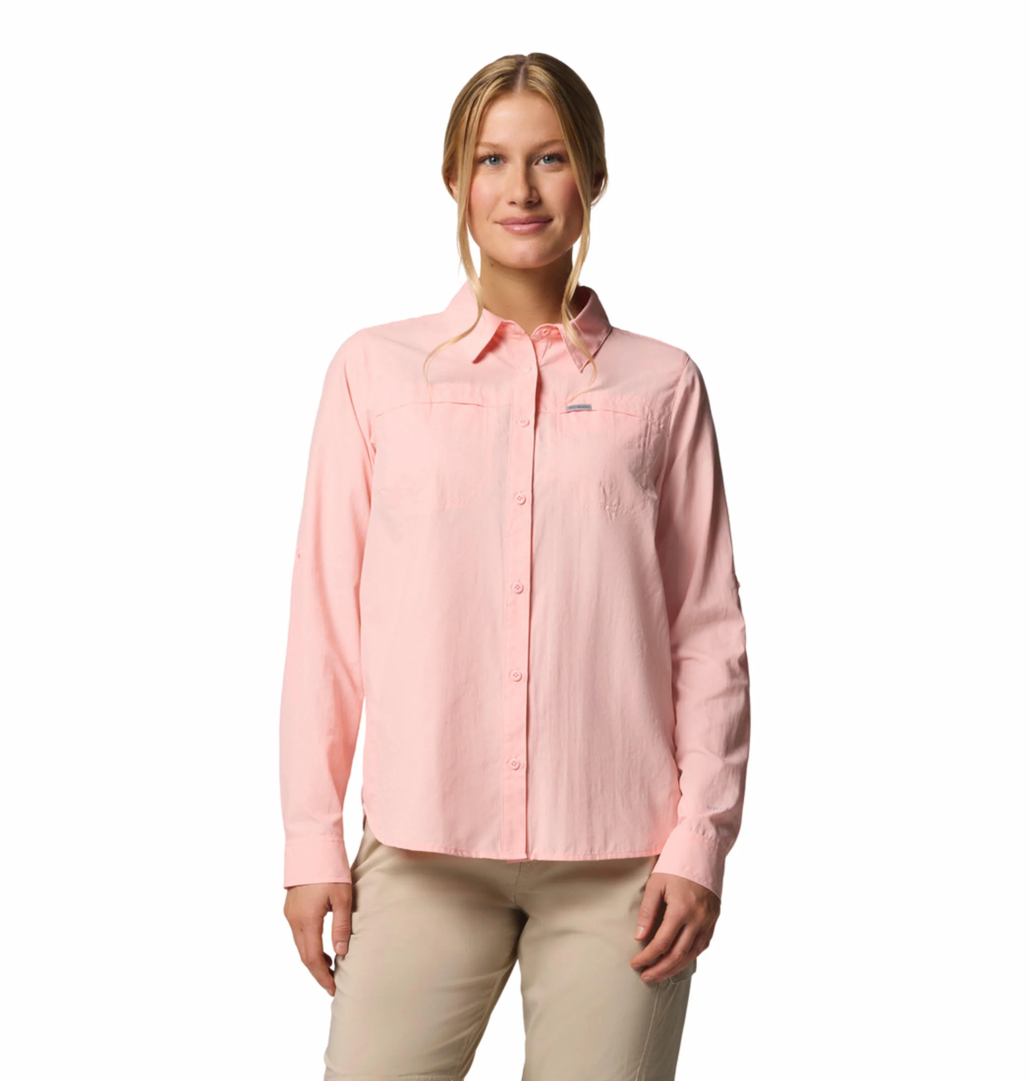 Columbia Women Pink Silver Ridge 3.0 LS (Sun Protection)