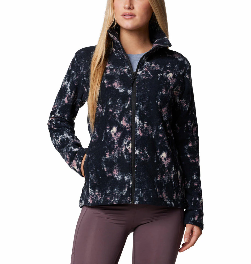 Columbia Women Purple Fast Trek Printed Jkt