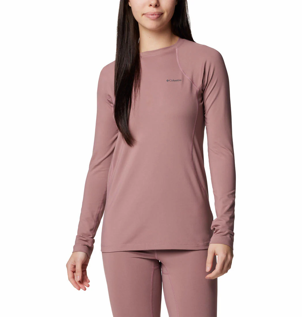 Columbia Women Red Midweight Stretch Long Sleeve Top (Non Returnable)