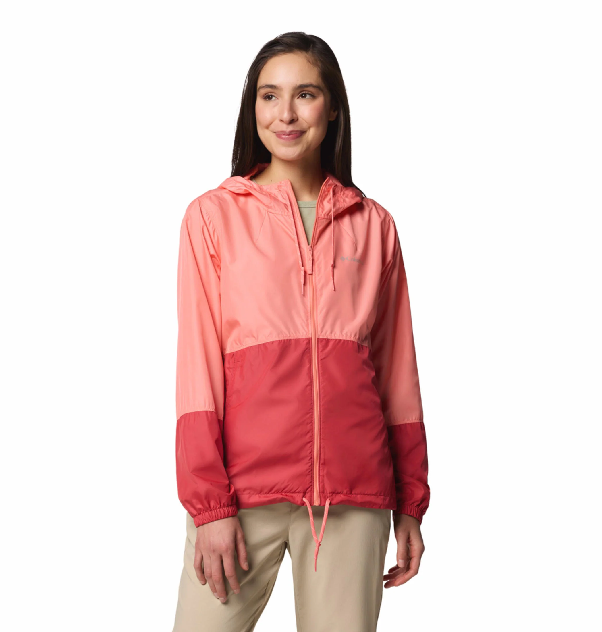 Columbia Women Pink Flash Forward II Windbreaker (Sun Protection)