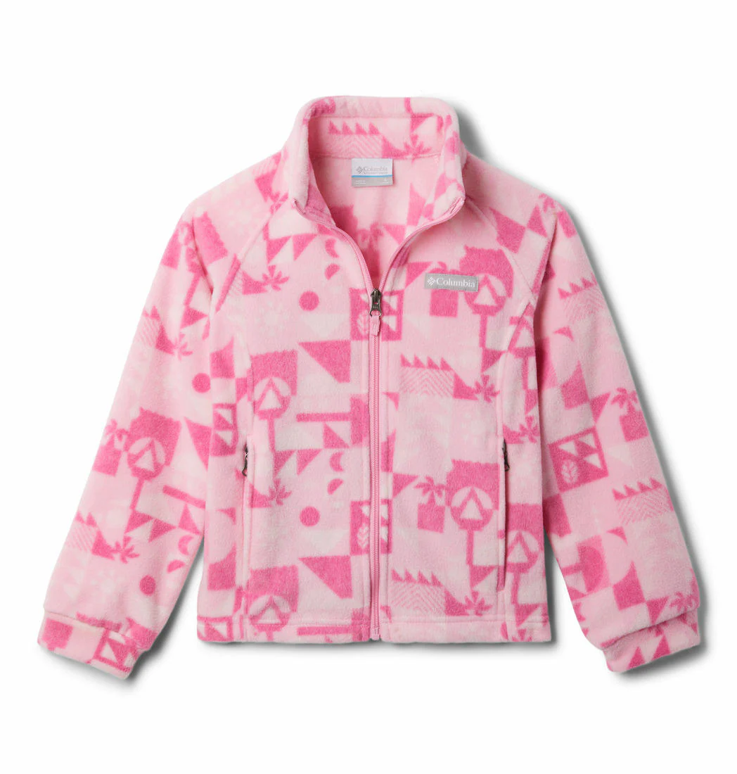 Columbia Kids Girls Pink Benton Springs II Printed Fleece