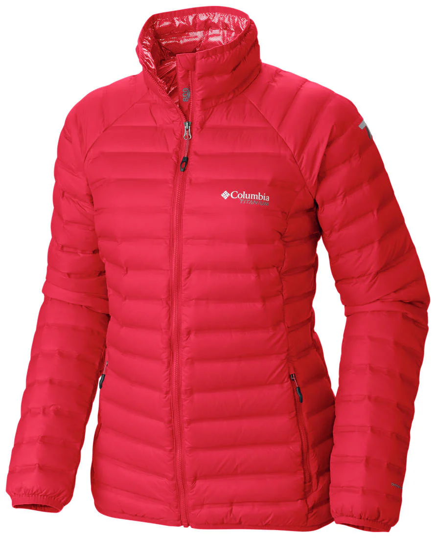 Columbia Women Red Compactor Down Jacket