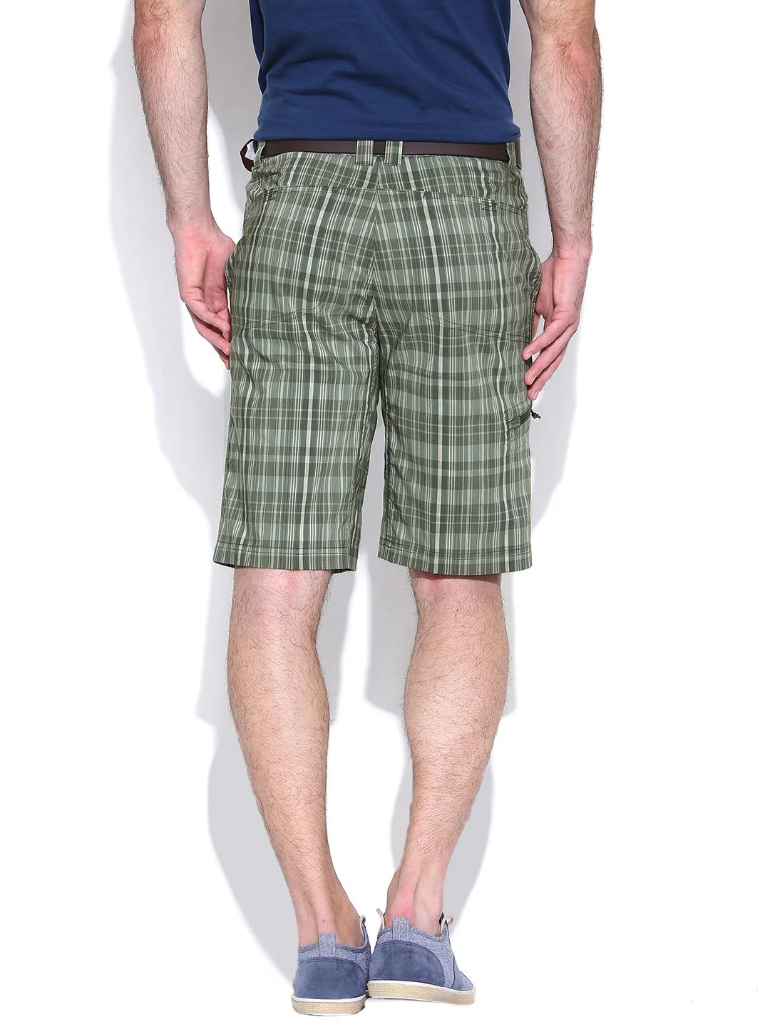 Columbia Men Green Cool Creek Stretch Plaid Short - Image 4