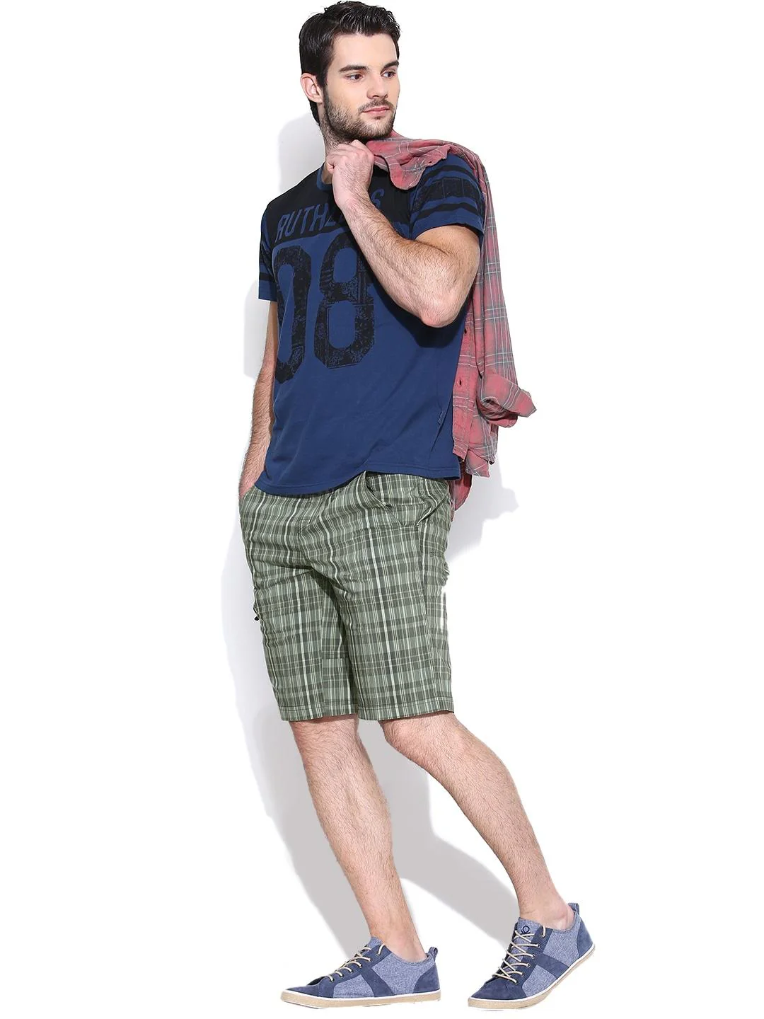 Columbia Men Green Cool Creek Stretch Plaid Short - Image 5