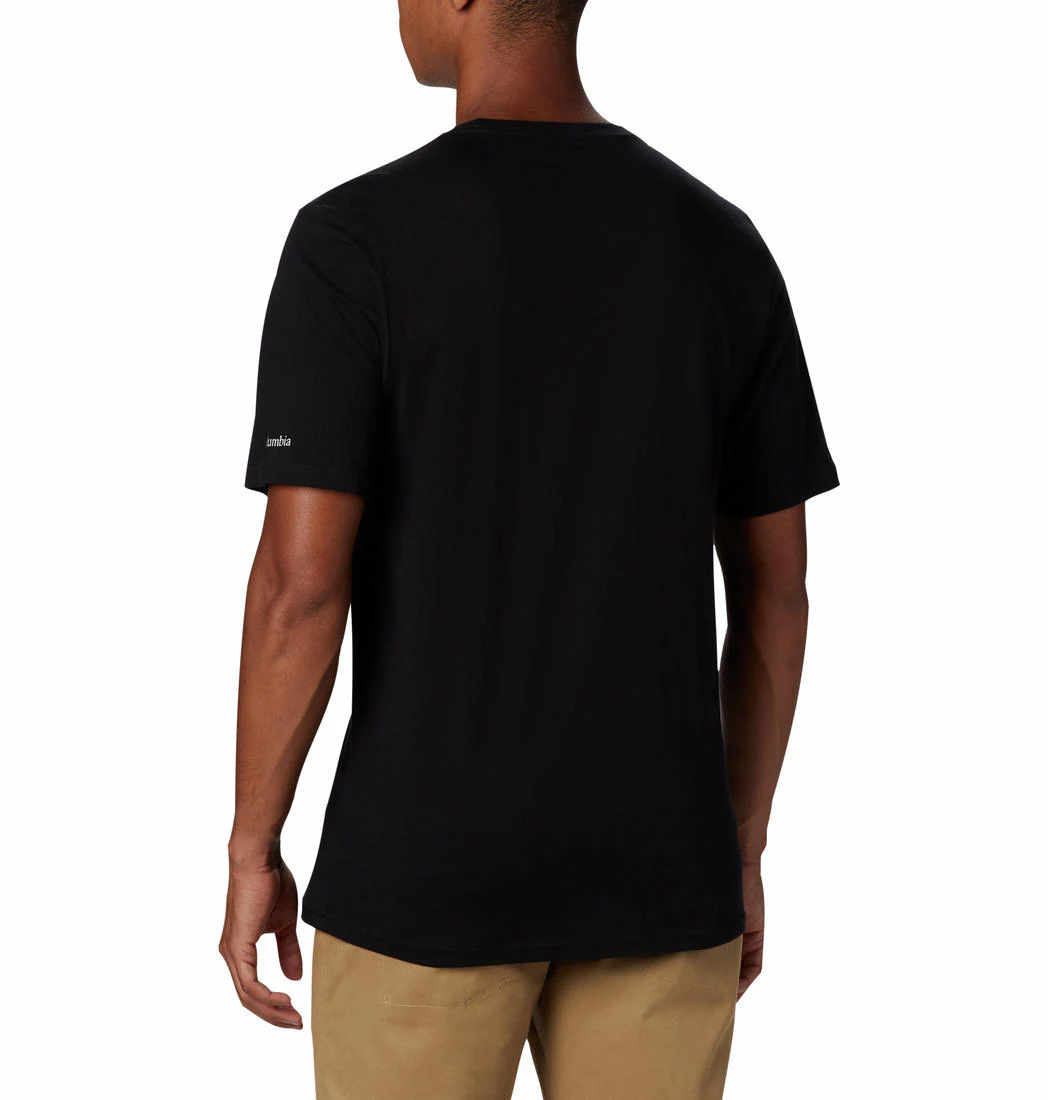 Columbia Men Black CSC Basic Logo Short Sleeve - Image 2