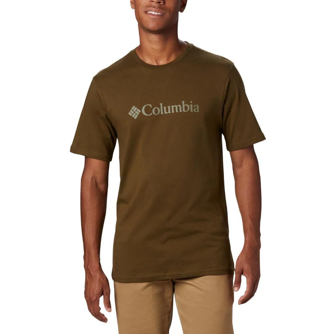Columbia Men Green CSC Basic Logo Short Sleeve