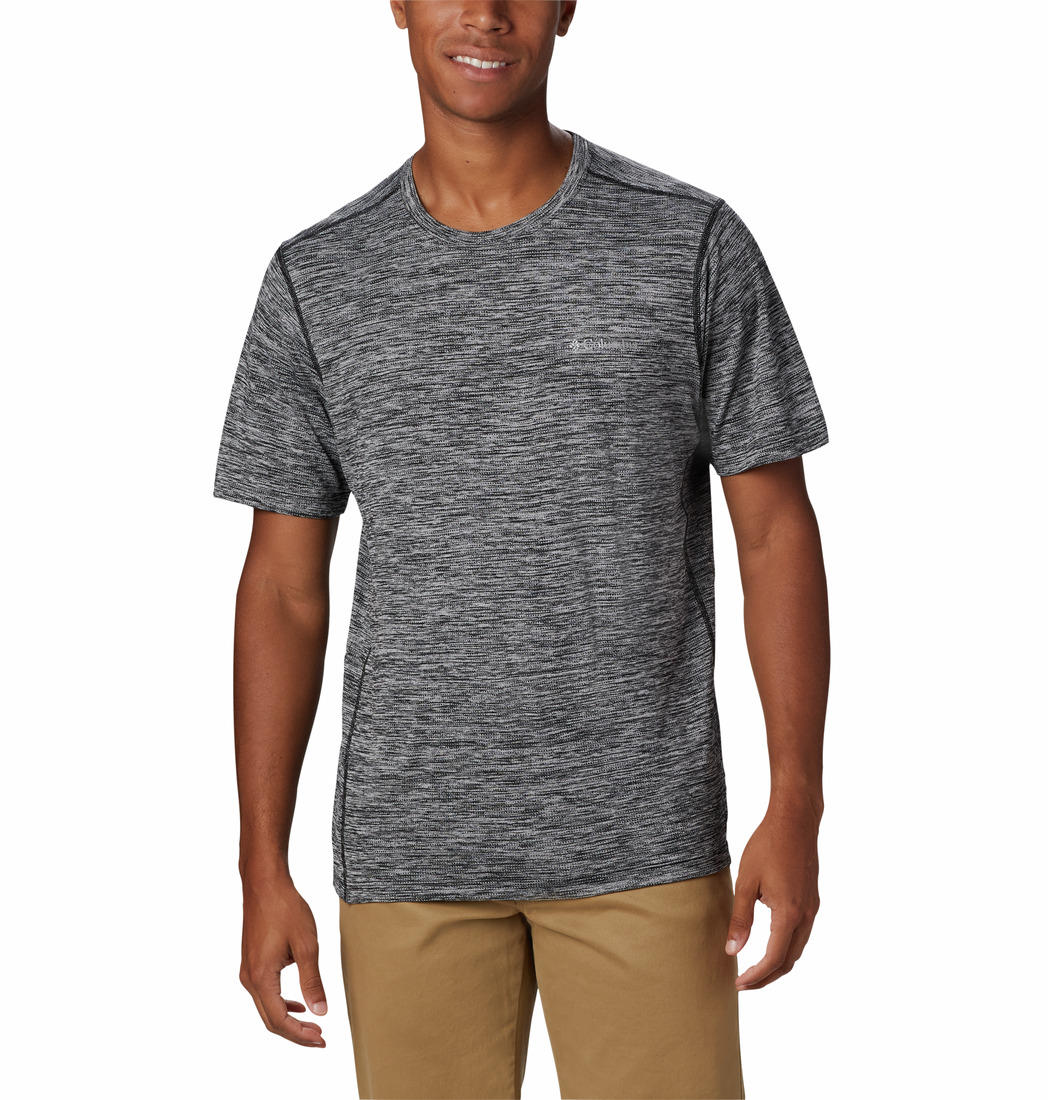 Columbia Men Black Deschutes Runner Short Sleeve Shirt