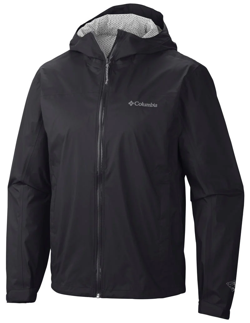 Columbia Men Black EvaPOURation Jacket Waterproof