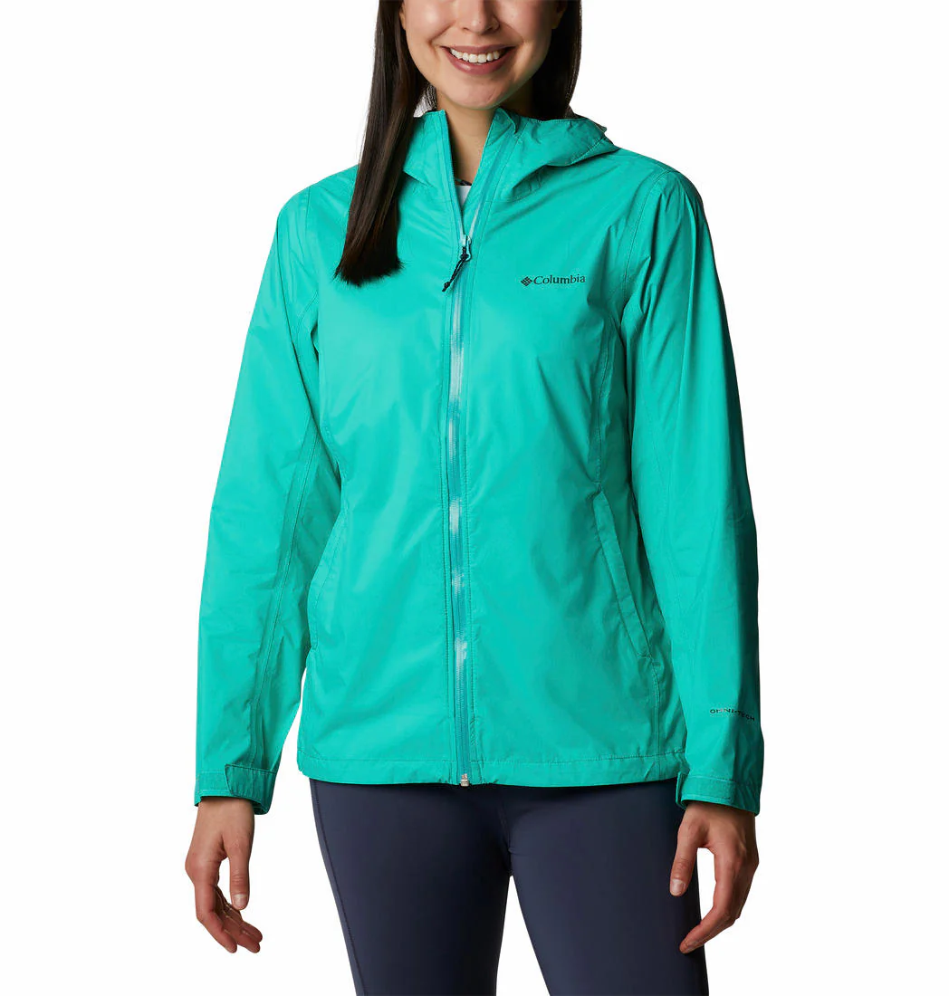Columbia Women Green EvaPOURation Jacket Waterproof