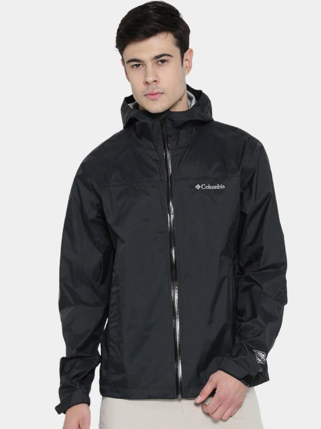 Columbia Men Black EvaPOURation Jacket Waterproof