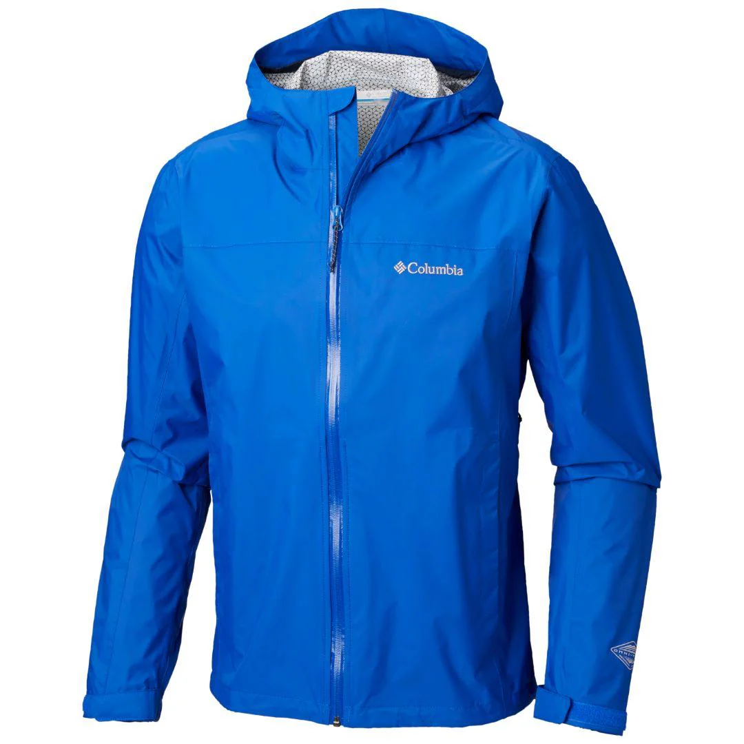 Columbia Men Blue EvaPOURation Jacket Waterproof