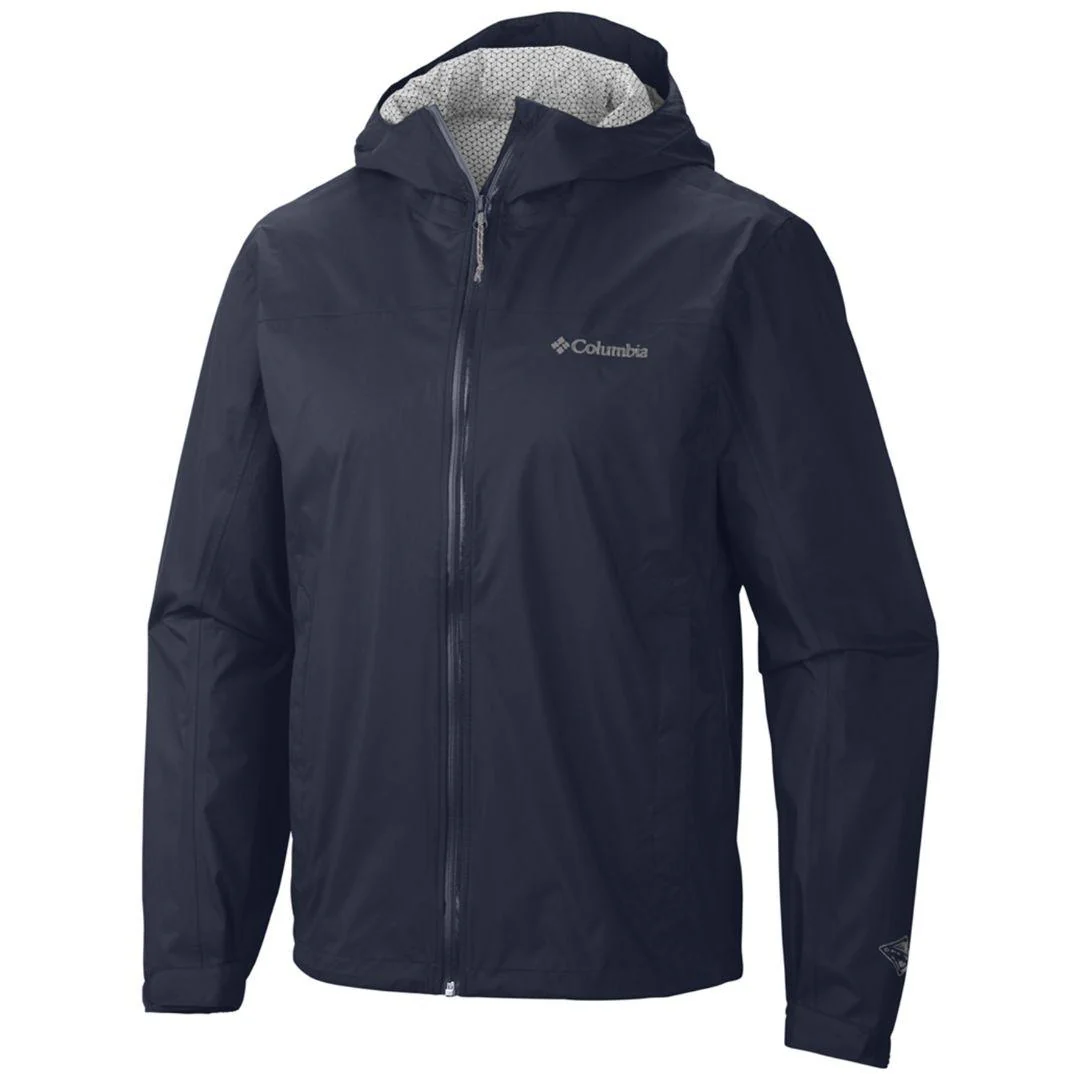 Columbia Men Blue EvaPOURation Jacket Waterproof