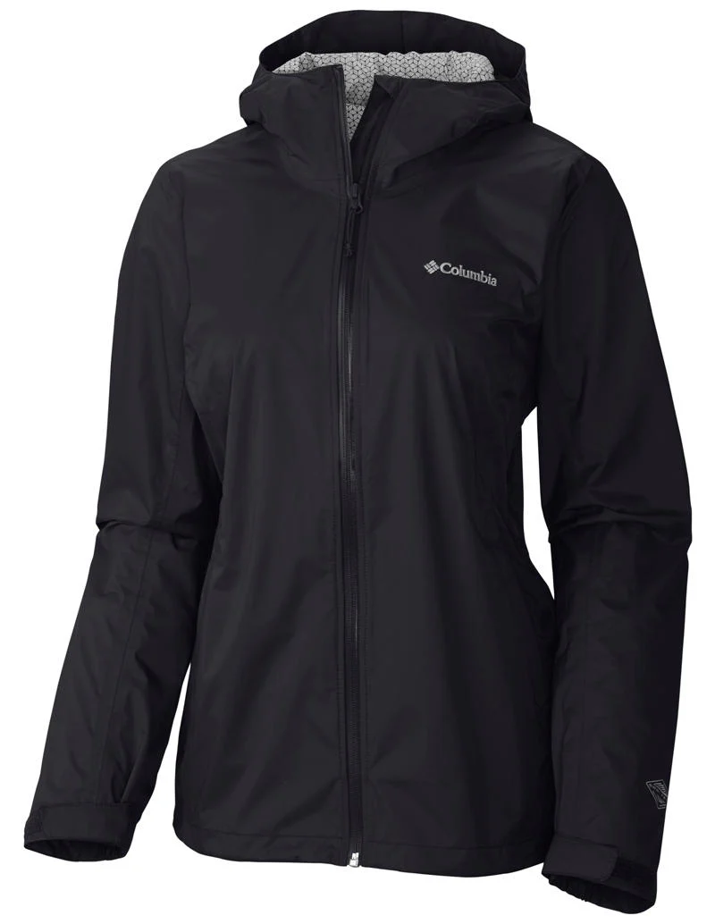 Columbia Women Black EvaPOURation Jacket Waterproof