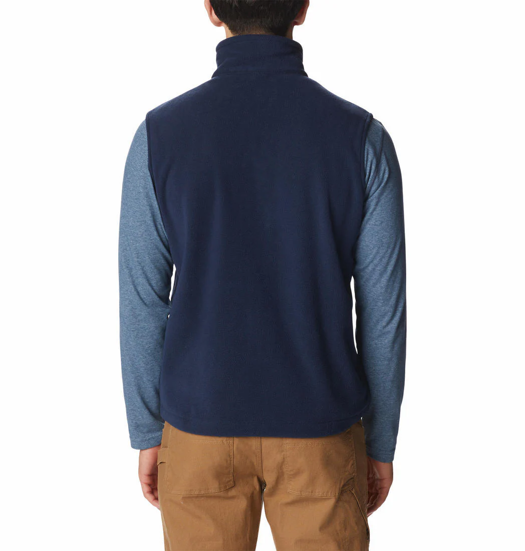 Columbia Men Blue Fast Trek Fleece Vest - Image 2