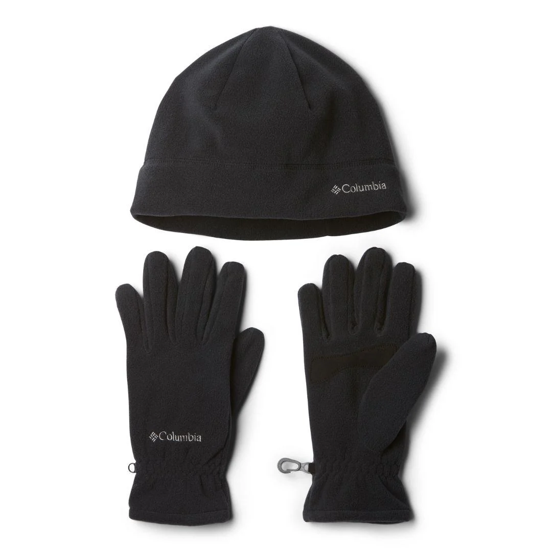 Columbia Unisex Black Fast Trek Hat and Glove Set