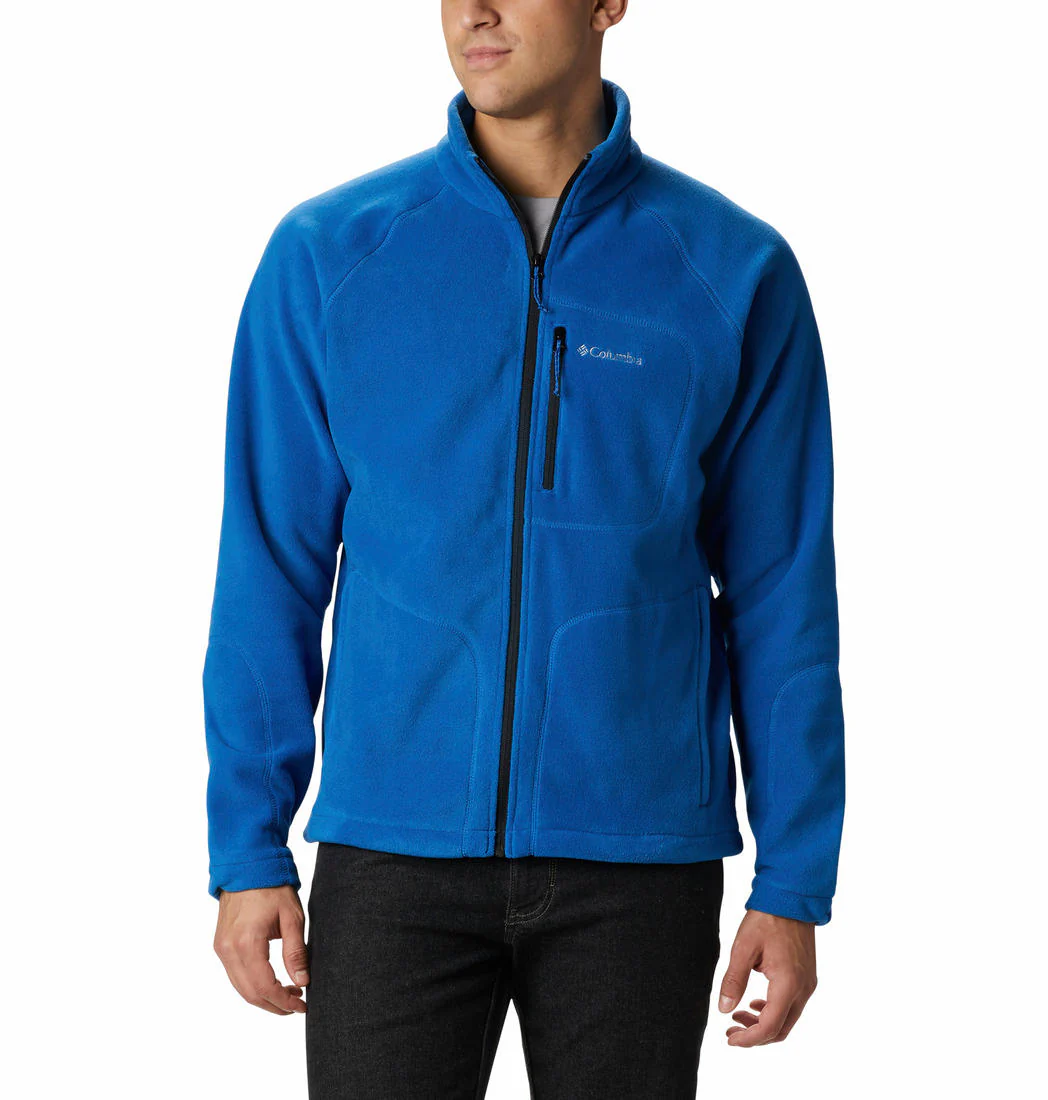 Columbia Men Blue Fast Trek II Full Zip Fleece