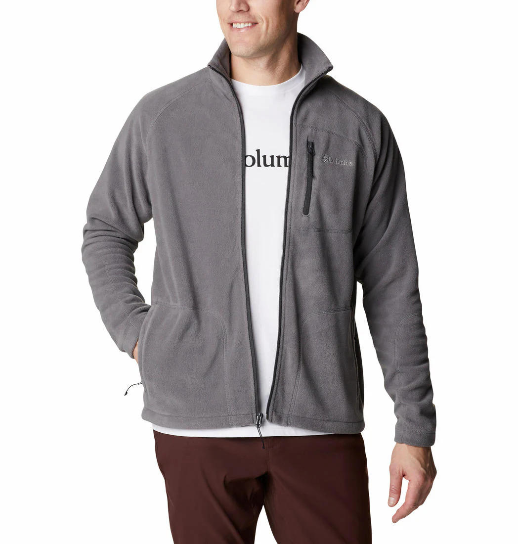 Columbia Men Grey Fast Trek II Full Zip Fleece