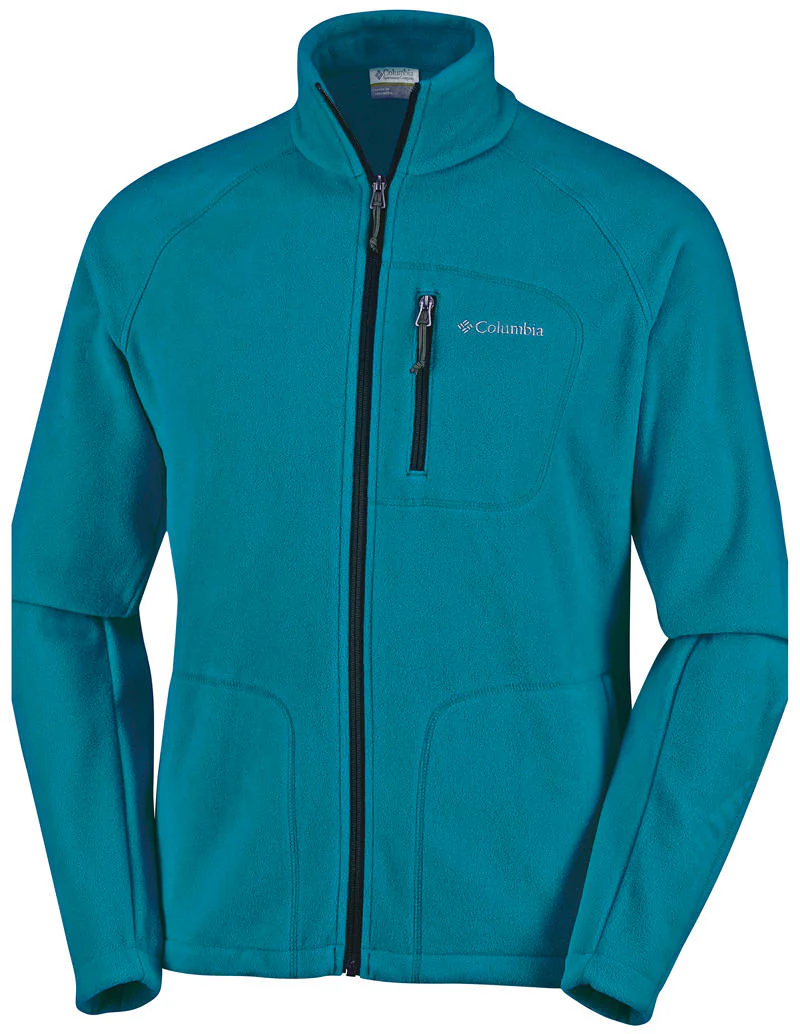 Columbia Men Green Fast Trek II Full Zip Fleece