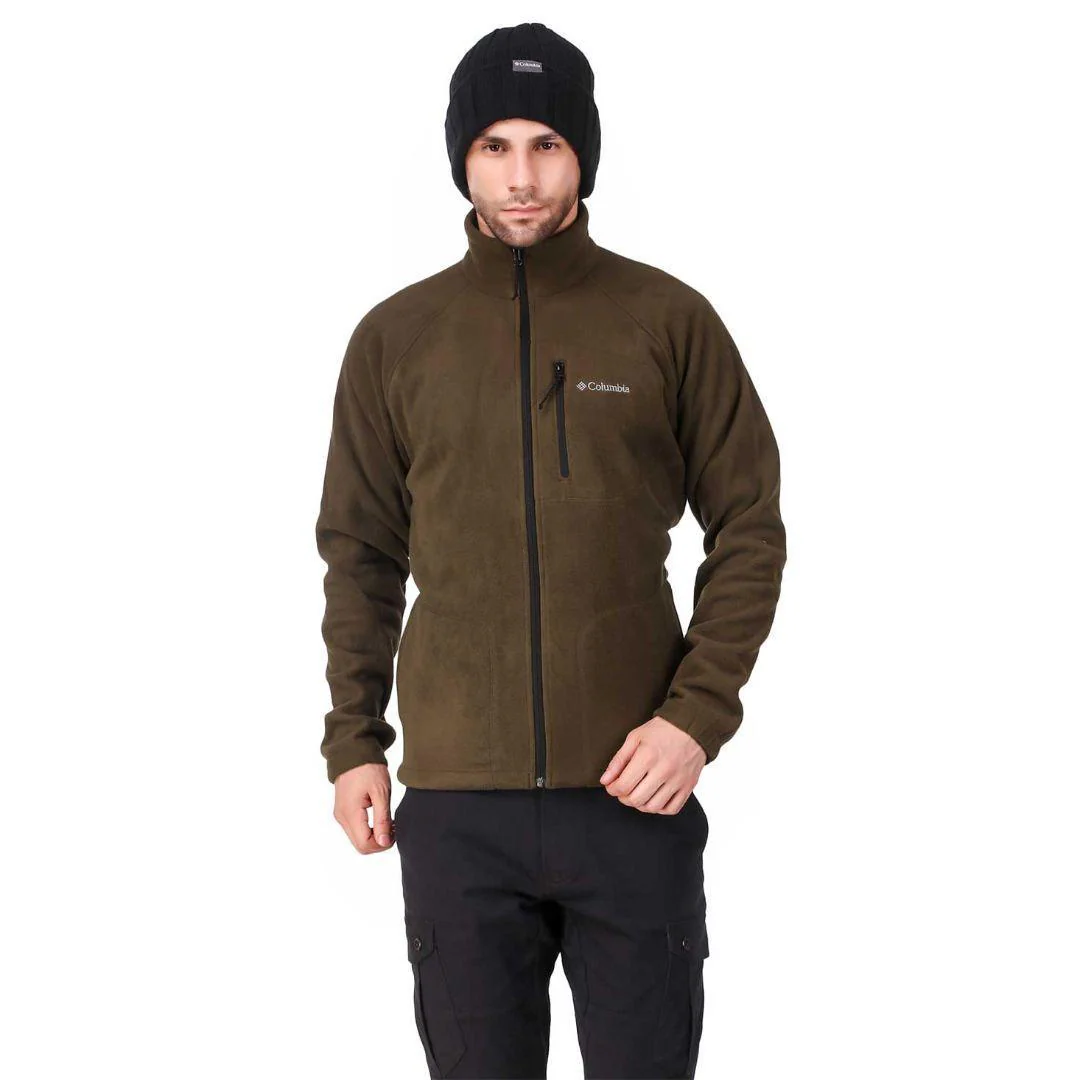 Columbia Men Olive Fast Trek II Full Zip Fleece
