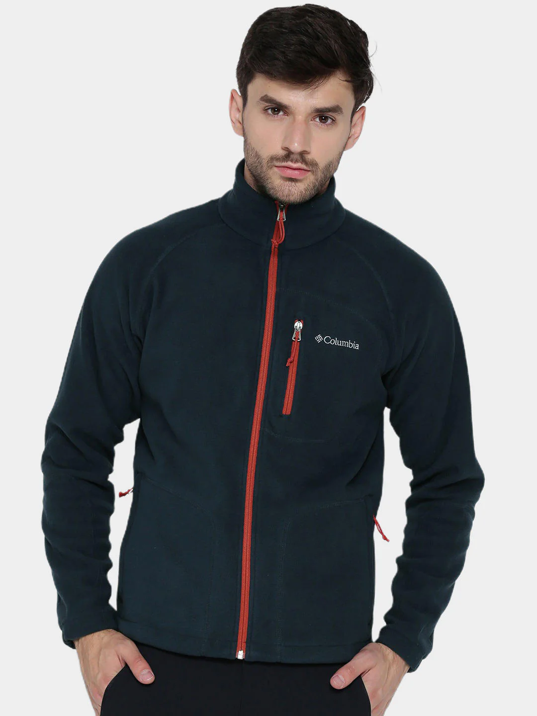 Columbia Men Blue Fast Trek II Full Zip Fleece