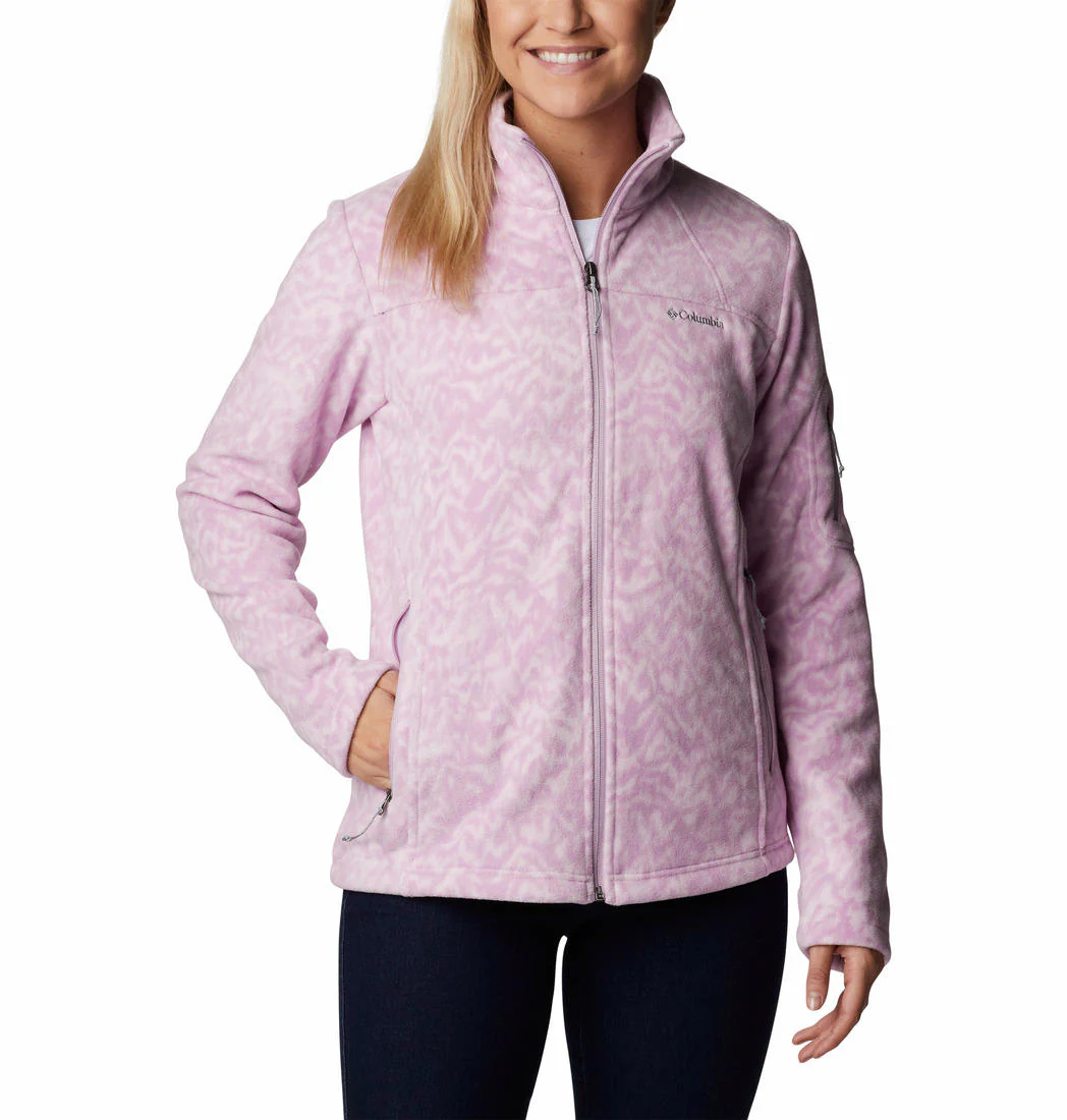 Columbia Women Purple Fast Trek Printed Jkt