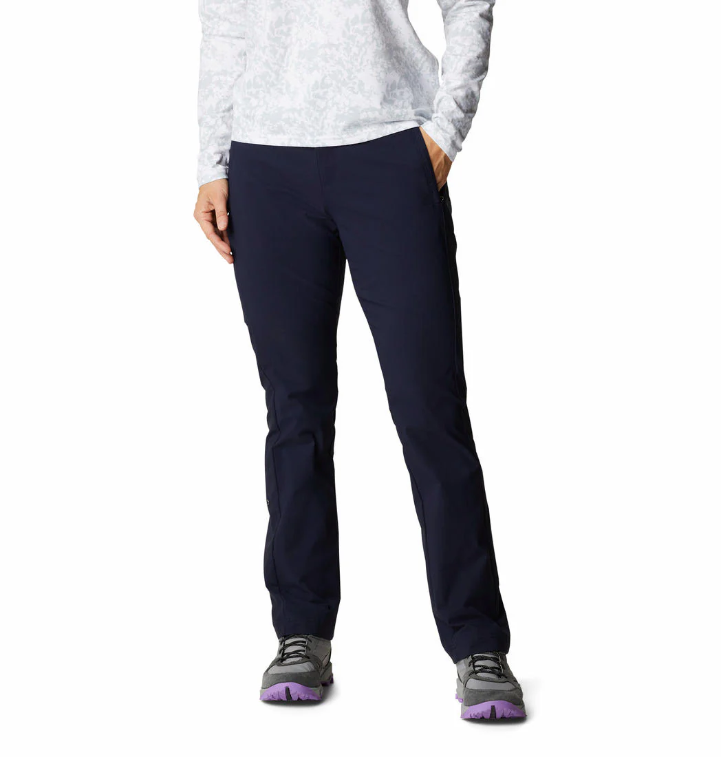 Columbia Women Navy Blue Firwood Core Pant (Sun Protection)