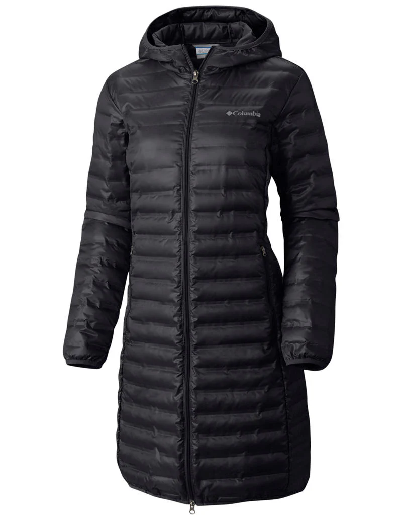 Columbia Women Black Flash Forward Long Down Jacket