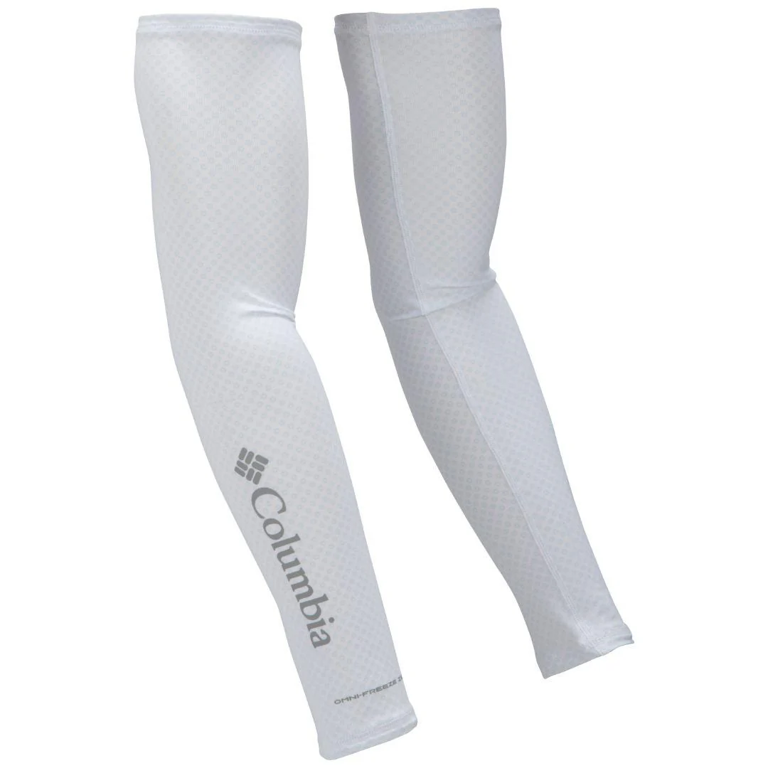 Columbia Unisex White Freezer Zero Arm Sleeves (Sun Protection)