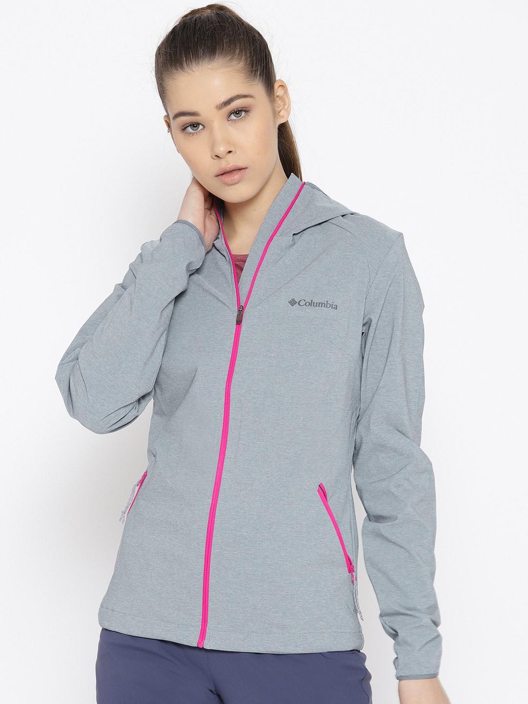 Columbia Women Grey Heather Canyon Softshell Jacket