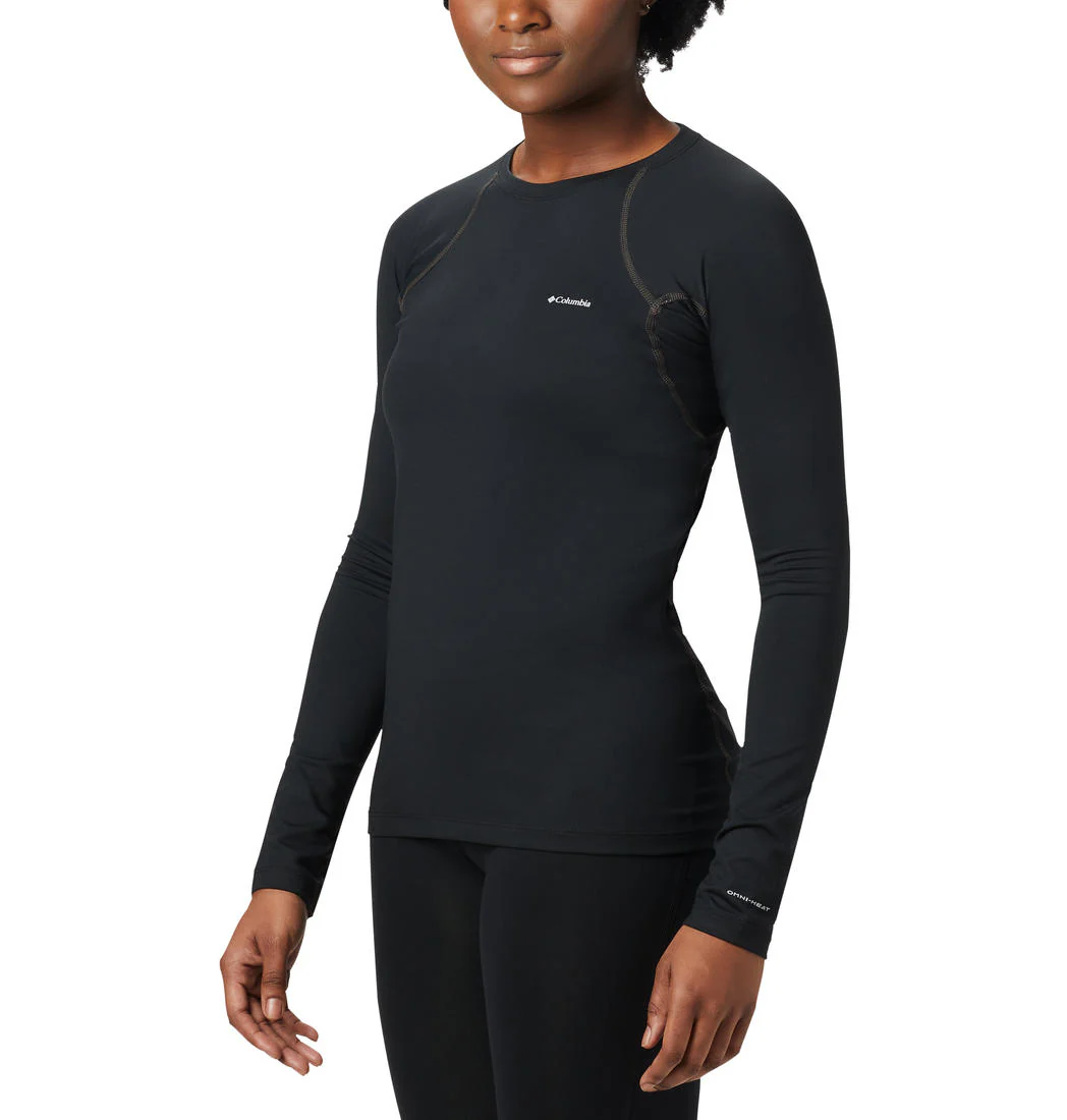 Columbia Women Black Heavyweight Stretch Long Sleeve Top (Non Returnable)