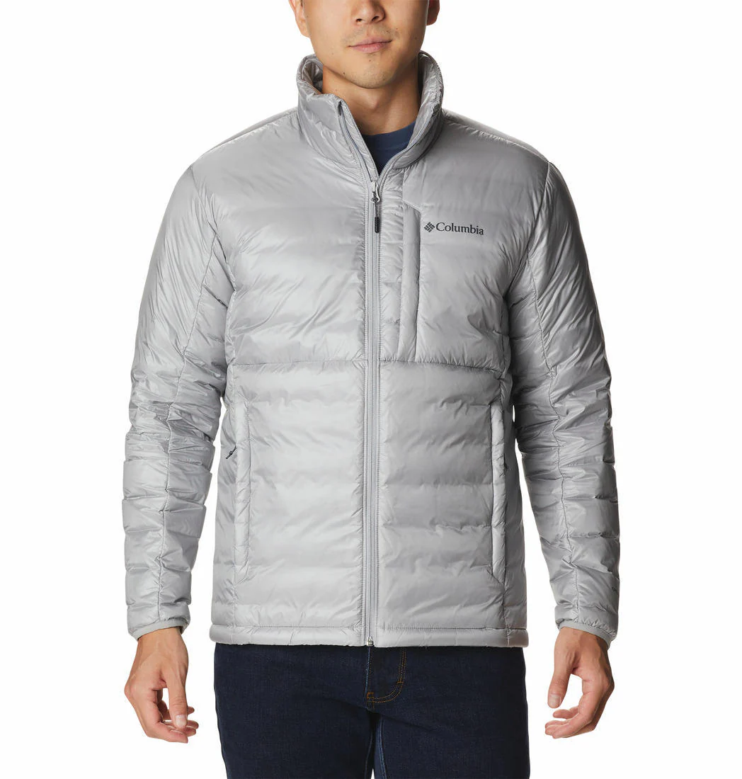 Columbia Men Grey Infinity Summit Double Wall Down Jacket