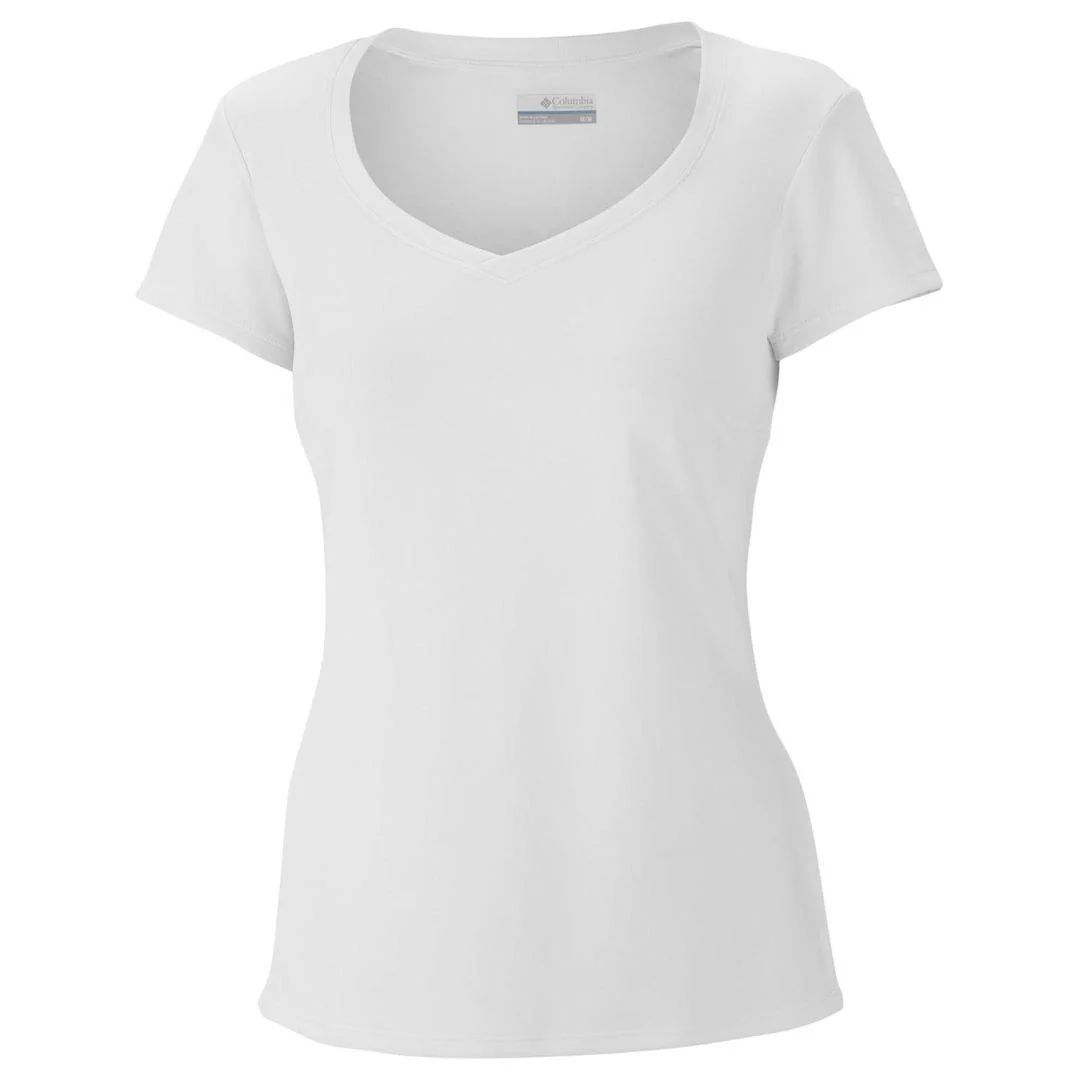 Columbia Women White Innisfree Short Sleeve Shirt