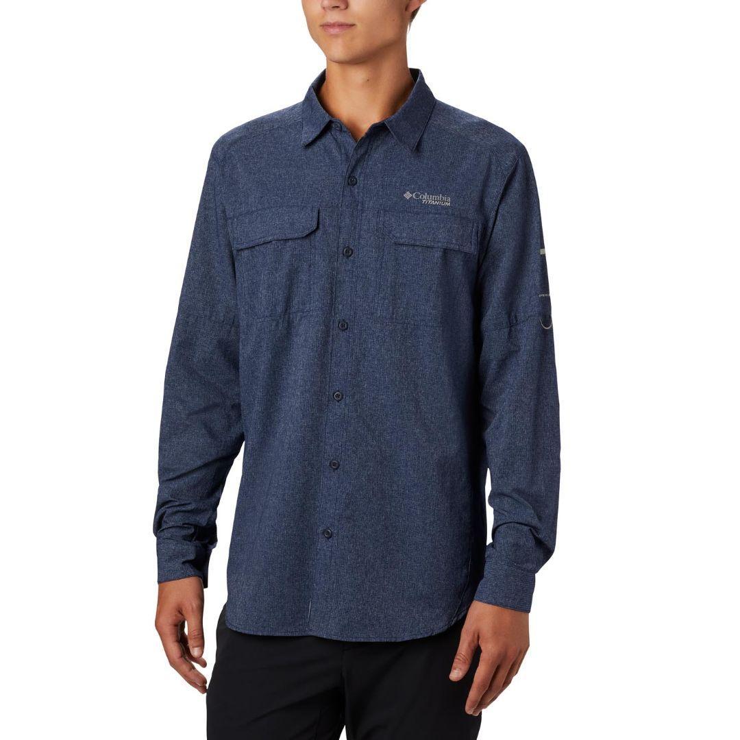Columbia Men Blue Irico Mens Long Sleeve Shirt