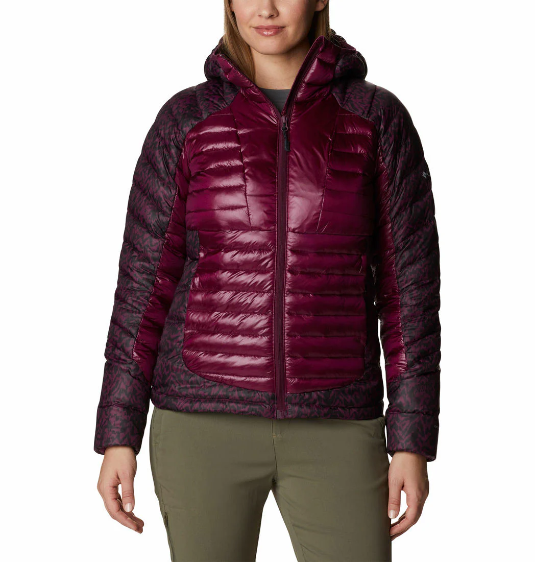 Columbia Women Purple Labyrinth Loop Hooded Jacket
