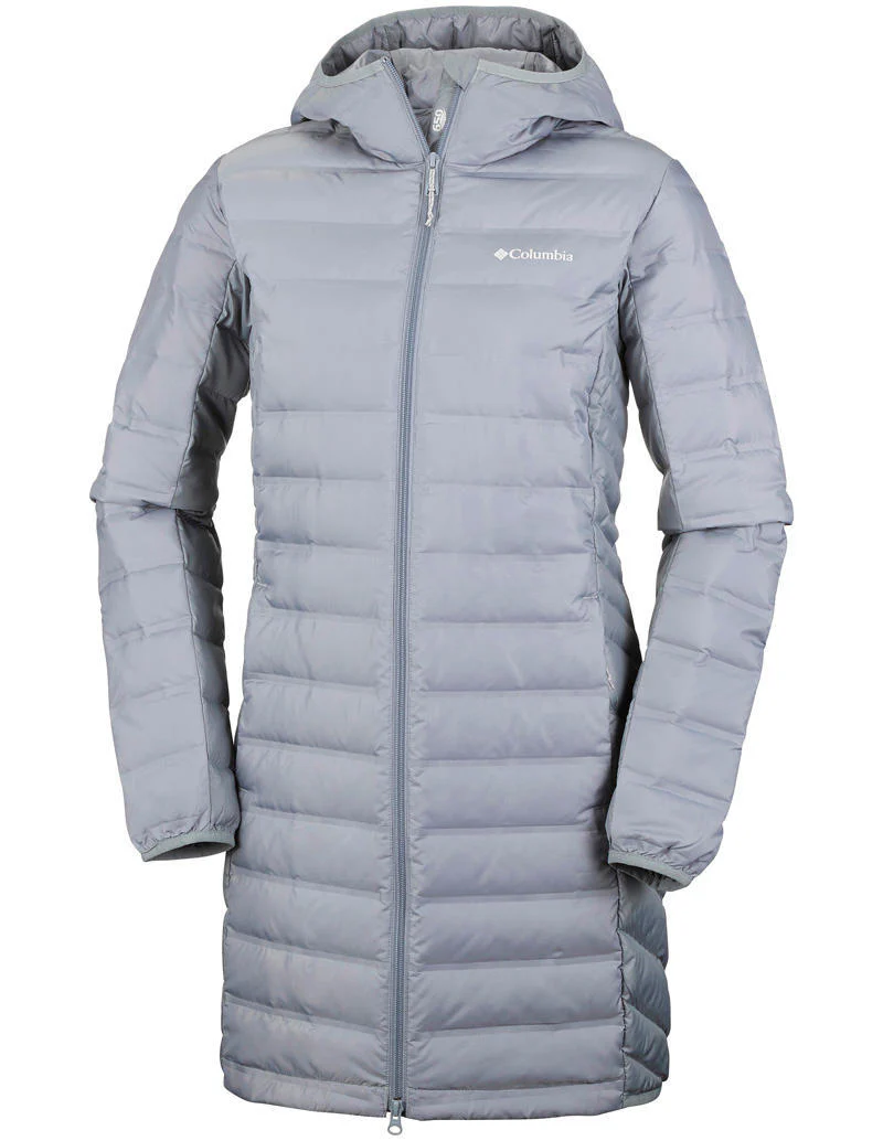 Columbia Women Grey Lake 22 Long Hooded Jacket