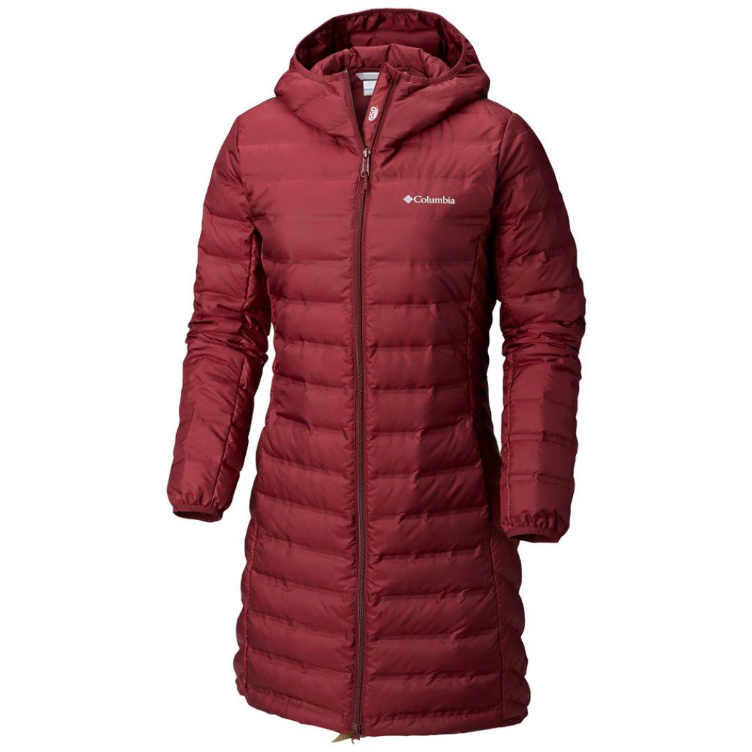 Columbia Women Red Lake 22 Long Hooded Jacket
