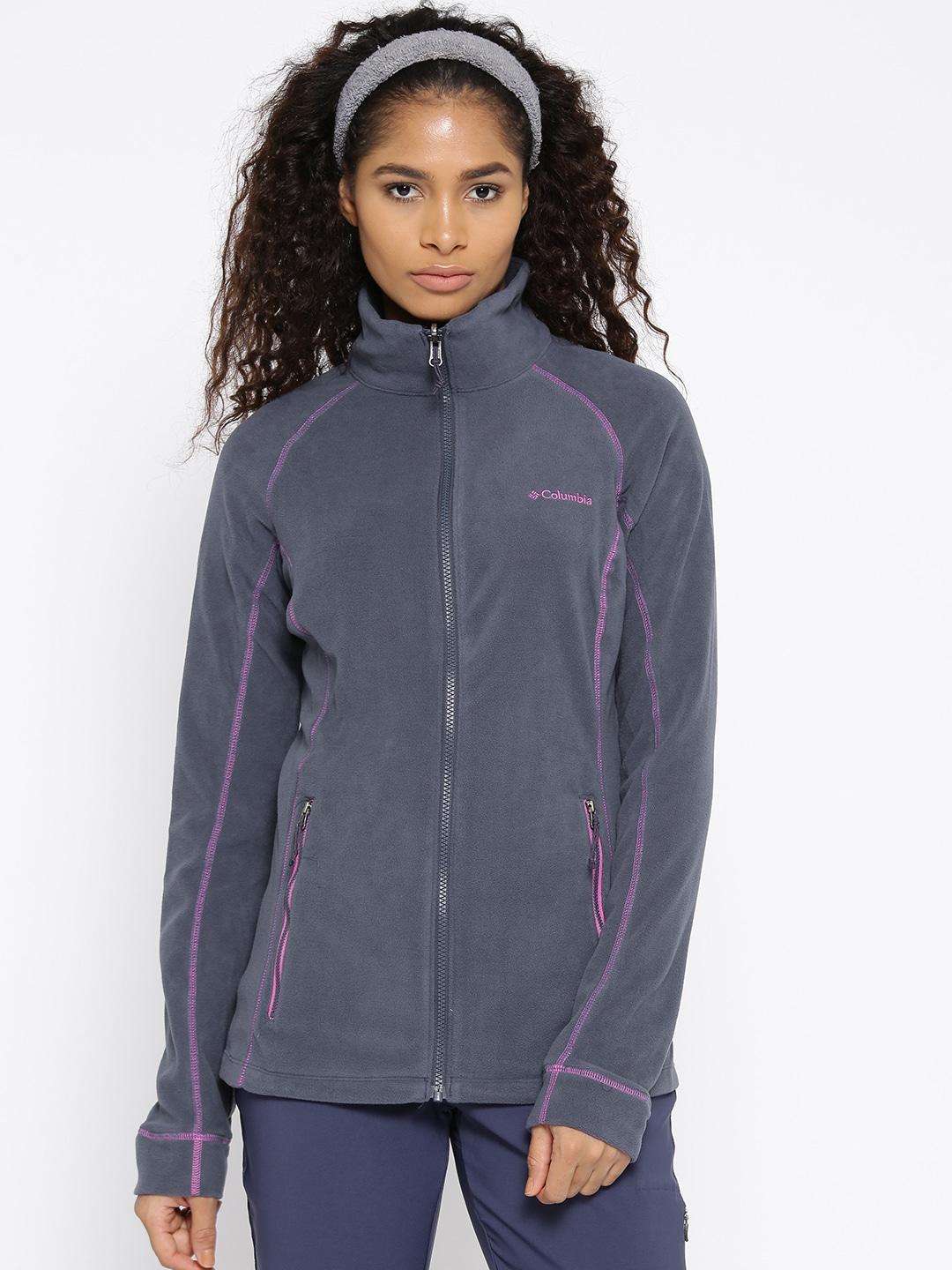 Columbia Women Navy Blue Leadbetter Mountain Full Zip Fleece