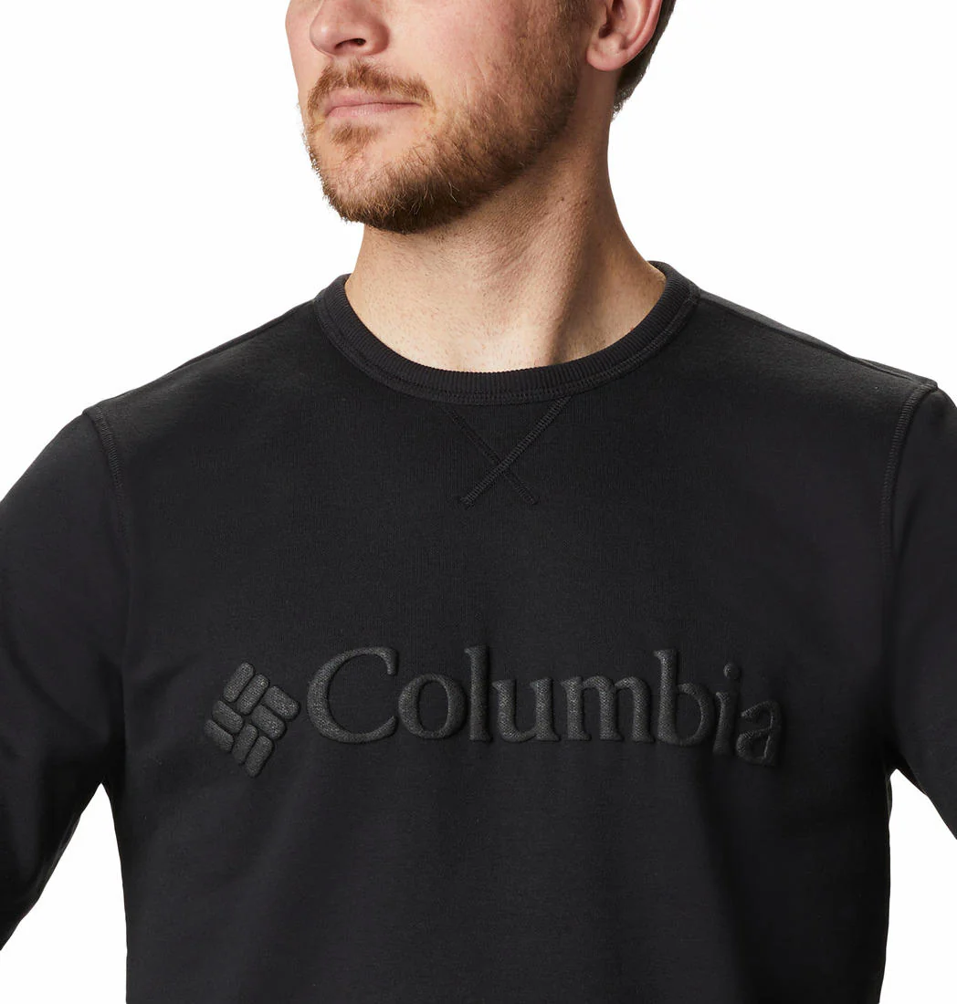 Columbia Men Black M Columbia Logo Fleece Crew (Sun Protection) - Image 4