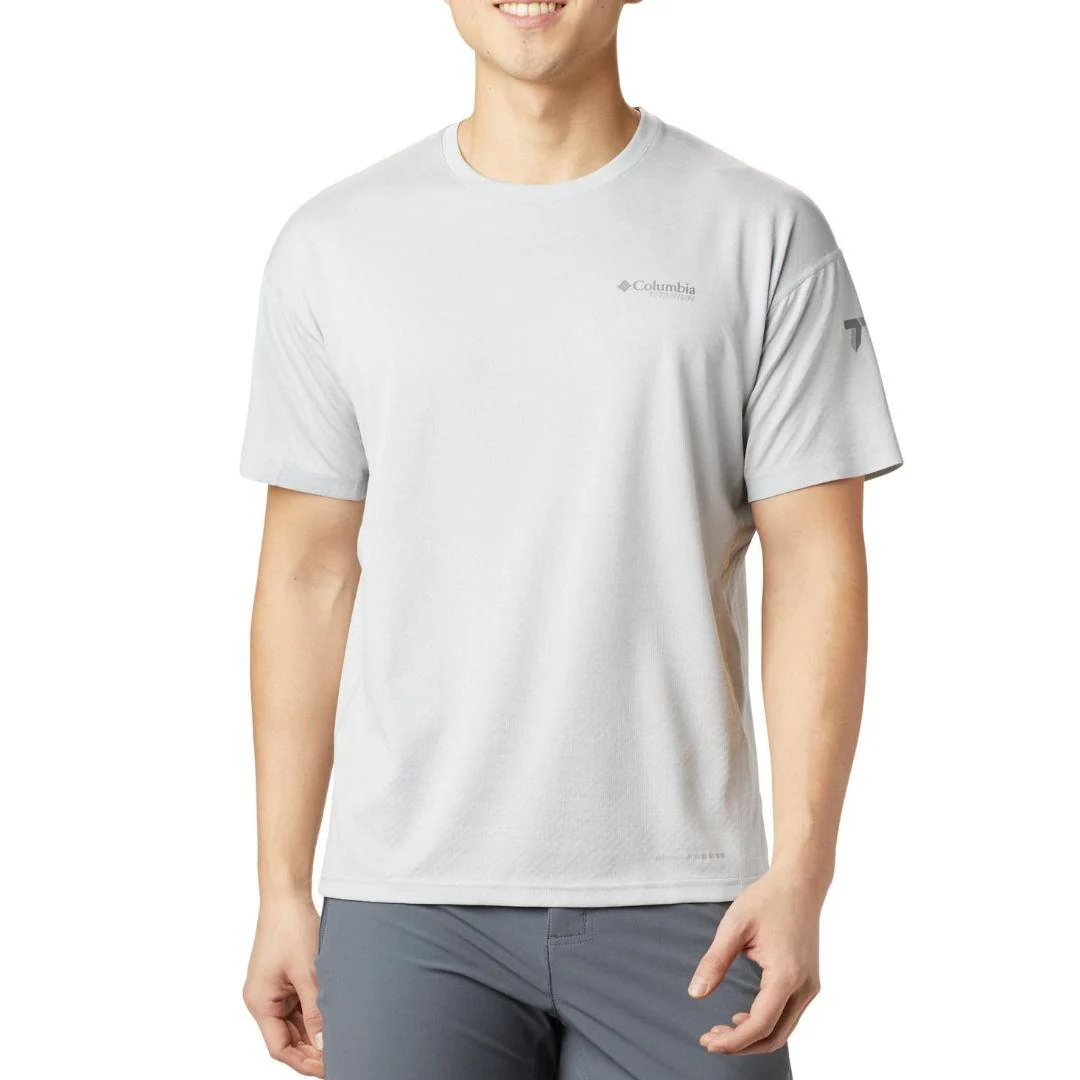 Columbia Men Black M Irico Knit SS Crew