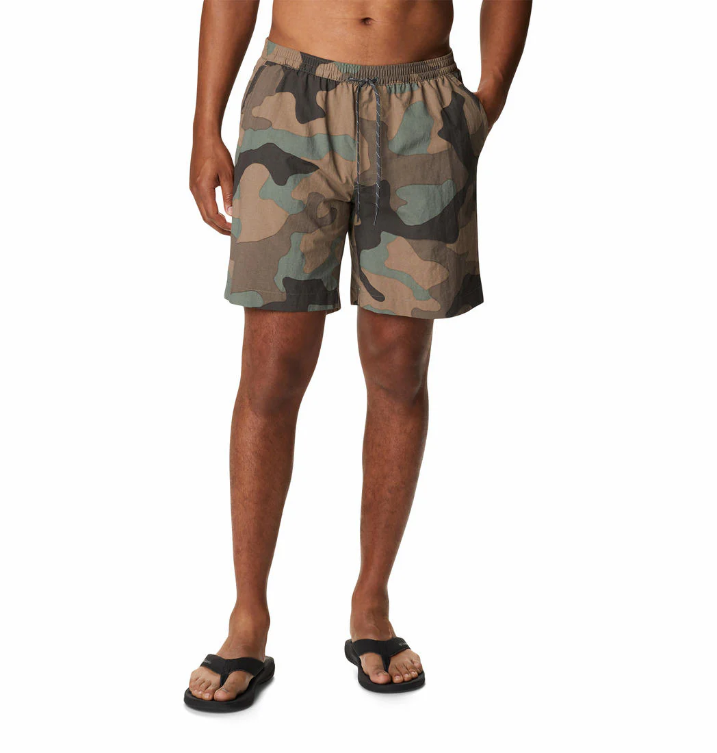 Columbia Men Green M Summerdry Short (Sun Protection)